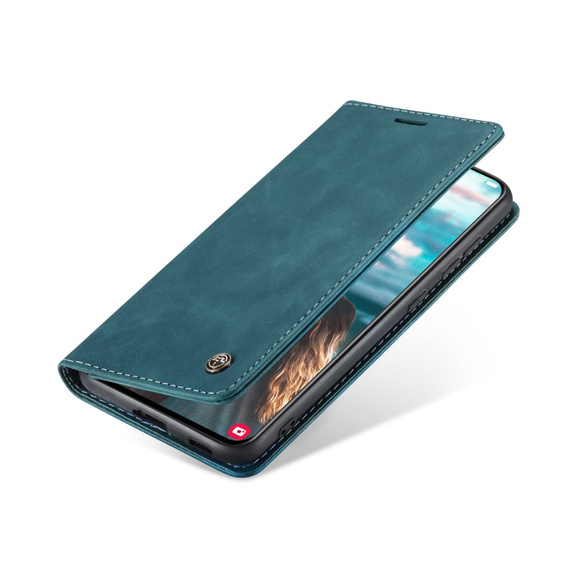 θήκη CASEME για Samsung Galaxy S21 FE, Leather Wallet Case, πράσινη