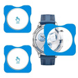 2x ERBORD μετριασμένο γυαλί για Huawei Watch GT 5 41mm, με πλαίσιο τοποθέτησης