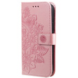 Θήκη με πτερύγιο για Realme C67, Mandala, ροζ rose gold