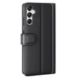 θήκη με πτερύγιο για Samsung Galaxy A25 5G, Split Leather, μαύρη