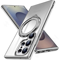 Μαγνητική θήκη για Samsung Galaxy S25 Ultra, για MagSafe, ασημένια