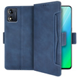 Θήκη με πτερύγιο για Motorola Moto E13, Card Slot, μπλε