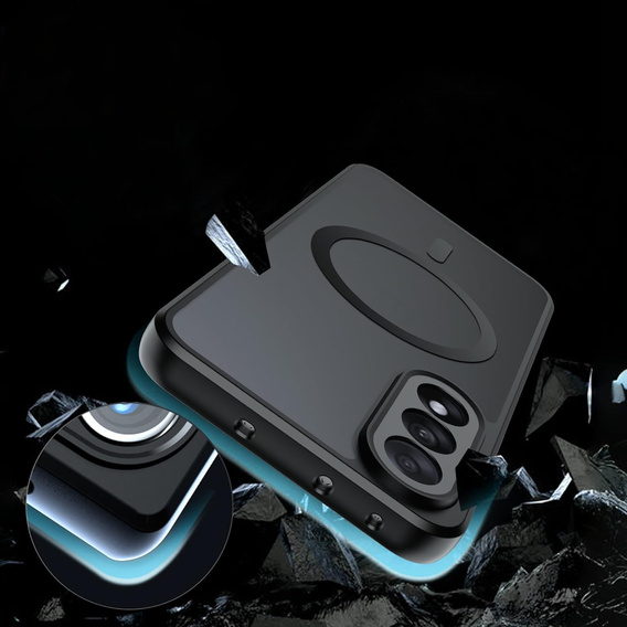 Θήκη για OnePlus Nord 5, για MagSafe, ERBORD Μatt Case, μαύρη