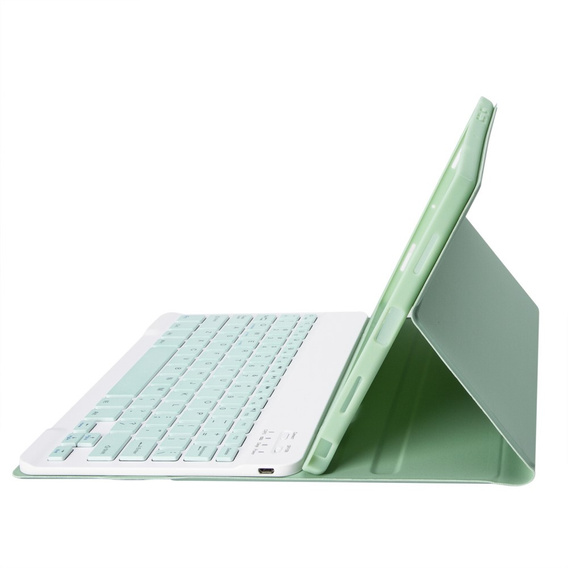 Θήκη + πληκτρολόγιο Samsung Galaxy Tab S6 Lite 10.4, Pen Slot, πράσινη