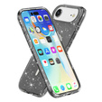Θήκη για iPhone Air, για MagSafe, glitter, ημιδιαφανές μαύρο