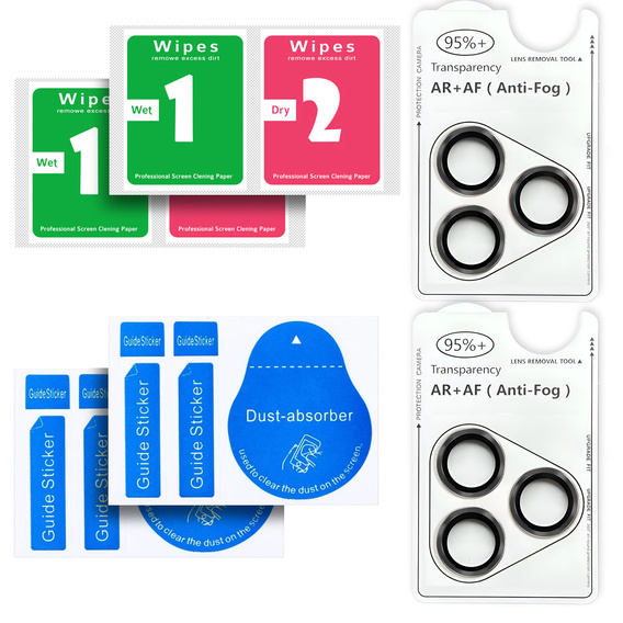 Γυαλί κάμερας ERBORD OPTIK Pro - σετ 2 τεμαχίων για iPhone 17 Pro / 17 Pro Max