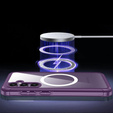 Θήκη για Samsung Galaxy S23 FE, Shockproof, με μεμβράνη οθόνης, για MagSafe, μωβ