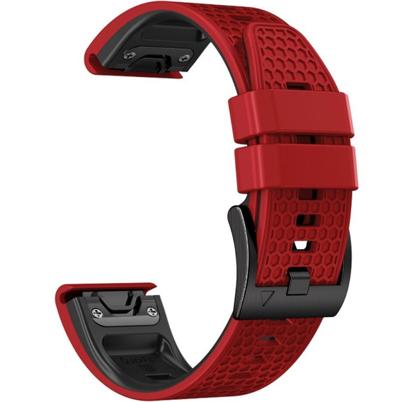 Λουράκι σιλικόνης για Garmin Fenix 7 / Forerunner 965 / 955 / 945 / 935, κόκκινη / Μαύρο