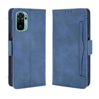 Θήκη με πτερύγιο για Xiaomi Redmi Note 10/10S, Card Slot, μπλε