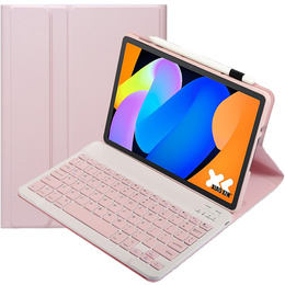 Θήκη πληκτρολογίου Bluetooth για Lenovo Idea Tab 11" 2025 TB336FU TB336ZU, ροζ