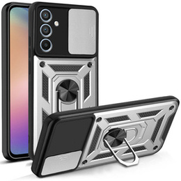 Θήκη για Samsung Galaxy A54 5G, CamShield Slide, ασημένιο