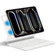 Θήκη πληκτρολογίου για iPad Pro 13" 2024, Magnetic Keyboard Touchpad, λευκή