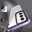 Θήκη για Oppo Reno 12 Pro, Fusion Hybrid, διαφανής / βιολετί