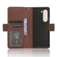 Θήκη με πτερύγιο για Samsung Galaxy Z Fold 5 5G, Card Slot, καφέ
