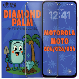 Διακοσμητικό γυαλί Diamond Palm για Motorola Moto G04/G24/G34 5G