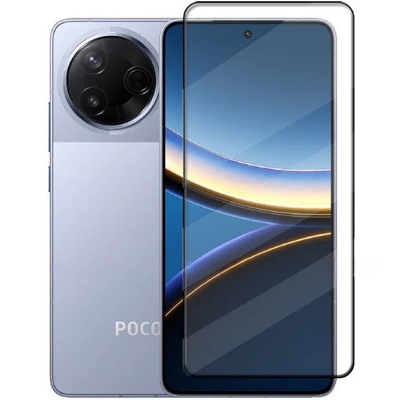 Μετριασμένο γυαλί 3D για Xiaomi Poco F7 Pro, μαύρο πλαίσιο
