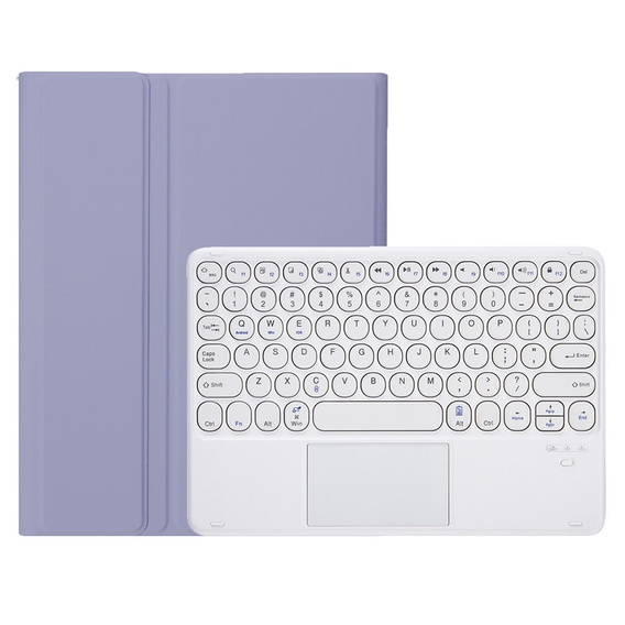Θήκη + πληκτρολόγιο Samsung Galaxy Tab S6 Lite 2020 P610/P615 / S6 Lite 2022 10.4, Touchpad Pen Slot, μωβ
