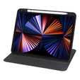Θήκη για iPad Pro 11" 2022/2021/2020 (4/3/2 gen.), με υποδοχή γραφίδας, περιστρεφόμενη κατά 360°, μαύρη