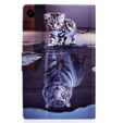 Θήκη για Samsung Galaxy Tab A9+ X210 / X215 / X216B, cat and tiger