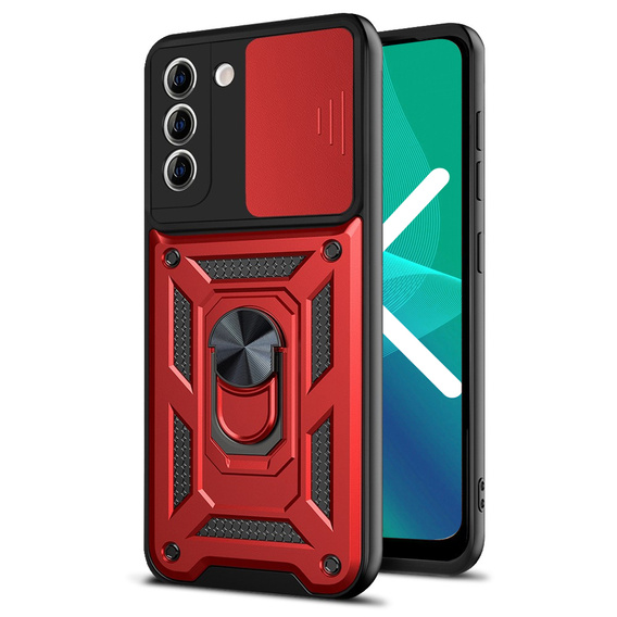 Θήκη για Samsung Galaxy S22 Plus, CamShield Slide, κόκκινο
