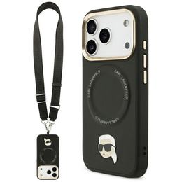 Θήκη Karl Lagerfeld Big Strap Karl Metal Logo MagSafe για iPhone 17 Pro