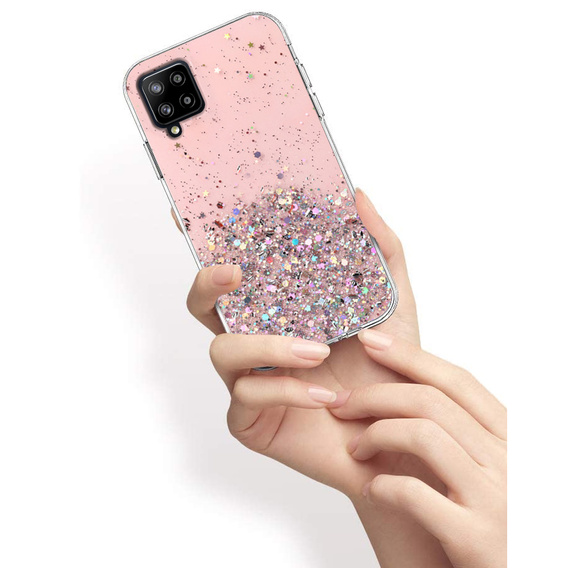 Θήκη για Samsung Galaxy A42 5G, Glittery, ροζ