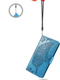 Θήκη με πτερύγιο για Motorola Edge 50 Neo / Motorola ThinkPhone 25, Butterfly, μπλε