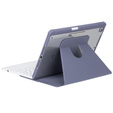 Θήκη πληκτρολογίου για iPad 11" 2025 A16 (11 gen.) / iPad 10.9" 2022 (10 gen.), Rotary 360° Leather, μωβ