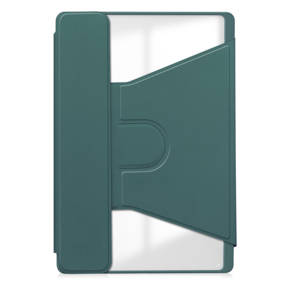 Θήκη πληκτρολογίου για Lenovo Tab M11, Rotary 360° Leather, σκούρα πράσινη