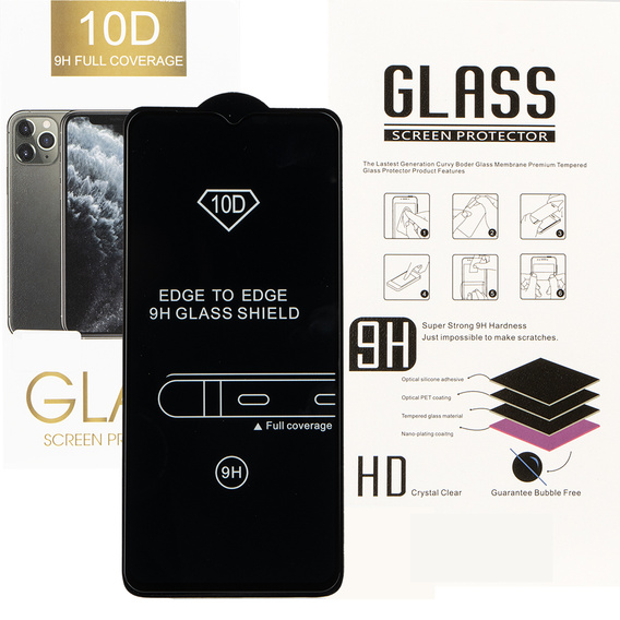 Μετριασμένο γυαλί 3D για Oppo A18 4G / A38 4G, μαύρη