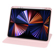 Θήκη για iPad Pro 11" 2022/2021/2020 (4/3/2 gen.), με υποδοχή γραφίδας, περιστρεφόμενη κατά 360°, ροζ