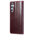 Θήκη με πτερύγιο για Samsung Galaxy A54, ERBORD Waxy Wallet, κόκκινη