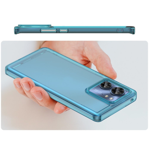 Θήκη για Motorola Edge 40, Fusion Hybrid, μπλε