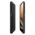 θήκη Spigen για Samsung Galaxy A26 5G, Liquid Air, μαύρη + μετριασμένο γυαλί 9H