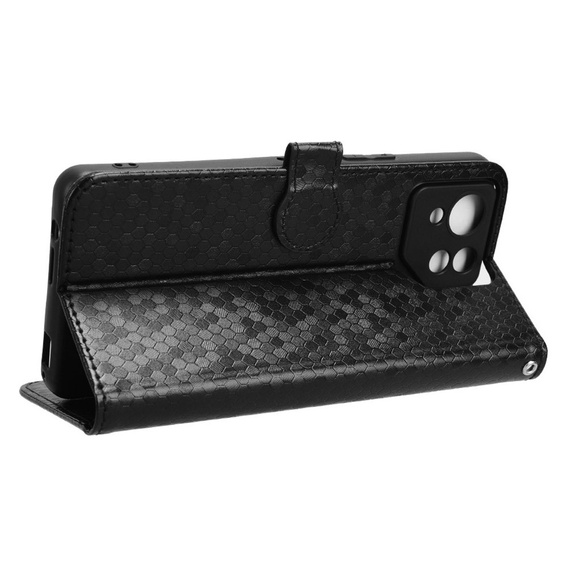 θήκη πτερύγιο για ASUS ROG Phone 8 Pro, Wallet Rhombus, μαύρη