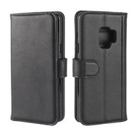 Θήκη με πτερύγιο για Samsung Galaxy S9, Leather Flexi Book, μαύρη