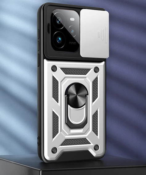 Θήκη για Realme GT 7 Pro, CamShield Slide, ασημένια