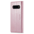 θήκη CASEME για Samsung Galaxy S10+ Plus, Waxy Textured, ροζ