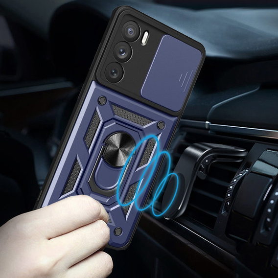Θήκη για Oppo Reno 12 Pro, CamShield Slide, μπλε