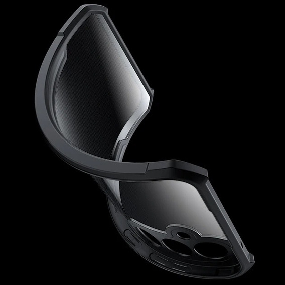 Η θήκη για το Samsung Galaxy A56, AntiDrop Hybrid, μαύρη + σκληρό γυαλί 9H