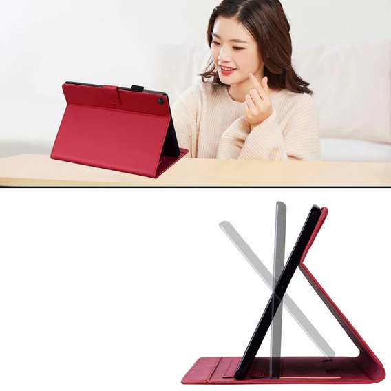 θήκη για Lenovo Tab M10 Plus 10.6 Gen 3, με πτερύγιο, animal, κόκκινη