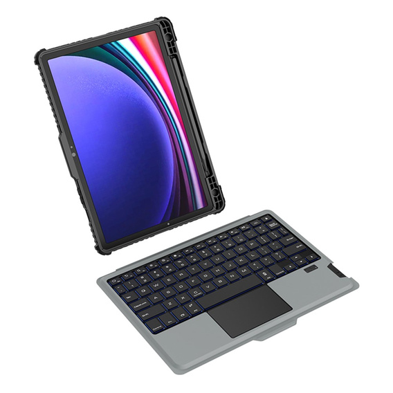 Θήκη + πληκτρολόγιο Galaxy Tab S9, NILLKIN Bumper Pen Slot, μαύρη