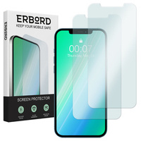 2x Μετριασμένο γυαλί για iPhone XR/11, ERBORD 9H Hard Glass στην οθόνη