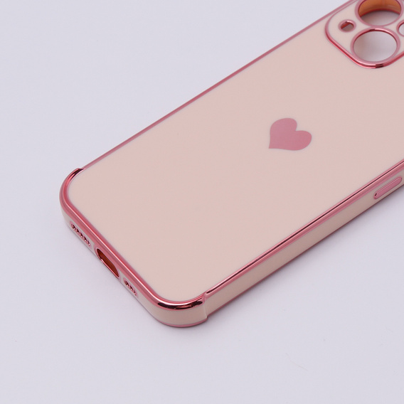 Θήκη για Apple iPhone 13, Electro heart, ροζ rose gold