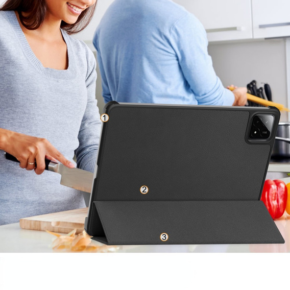 Θήκη για Xiaomi Pad 7 / 7 Pro, Smartcase, μαύρη
