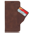 Θήκη με πτερύγιο για Realme C61, Card Slot, καφέ
