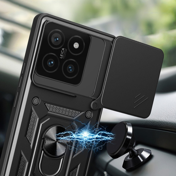 Θήκη για Xiaomi 14T, CamShield Slide, μαύρη