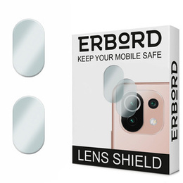 2x ERBORD μετριασμένο γυαλί για την κάμερα για να Xiaomi Mi 11 Lite / Mi 11 Lite 5G