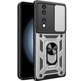 Θήκη για Honor 70 5G, CamShield Slide, ασημένιο