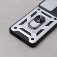 Θήκη για Motorola Edge 40 Neo, CamShield Slide, ασημένιο